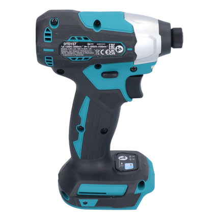Makita DTD 157 F1 Akku Schlagschrauber 18 V 140 Nm 1/4" Brushless + 1x Akku 3,0 Ah - ohne Ladegerät