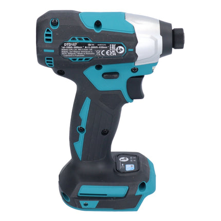 Avvitatore a impulsi a batteria Makita DTD 157 M1 18 V 140 Nm 1/4" brushless + 1x batteria ricaricabile 4,0 Ah - senza caricabatterie
