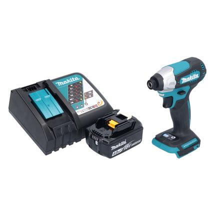 Avvitatore a impulsi a batteria Makita DTD 157 RM1 18 V 140 Nm 1/4" brushless + 1x batteria ricaricabile 4,0 Ah + caricabatterie