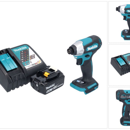 Makita DTD 157 RG1 Akku Schlagschrauber 18 V 140 Nm 1/4" Brushless + 1x Akku 6,0 Ah + Ladegerät