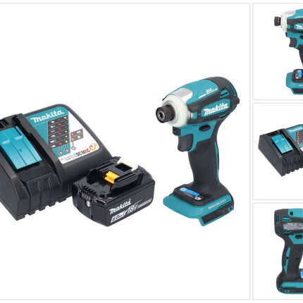 Makita DTD 172 RG1 Akku Schlagschrauber 18 V 180 Nm 1/4" Brushless + 1x Akku 6,0 Ah + Ladegerät