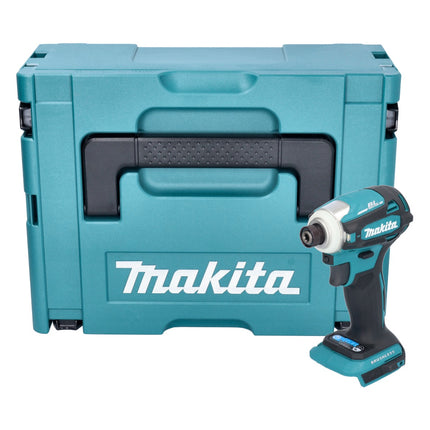 Avvitatore a impulsi a batteria Makita DTD 172 ZJ 18 V 180 Nm 1/4" brushless + Makpac - senza batteria, senza caricabatterie