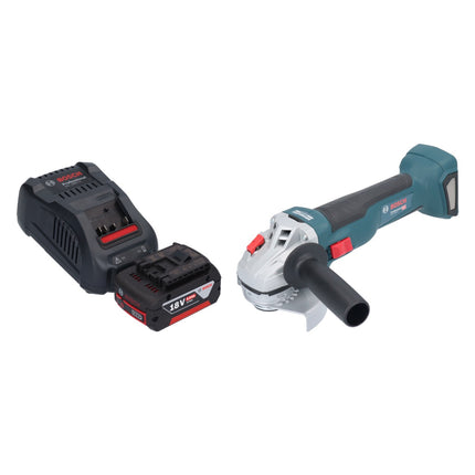 Bosch GWS 18V-10 Smerigliatrice angolare professionale a batteria 18 V 115 mm brushless + 1x batteria ricaricabile 5,0 Ah + caricabatterie