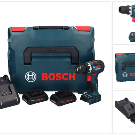 Bosch GSR 18V-90 C Trapano avvitatore professionale a batteria 18 V 64 Nm senza spazzole ( 06019K6004 ) + 2x batteria ricaricabile ProCORE 4,0 Ah + caricabatterie + L-Boxx
