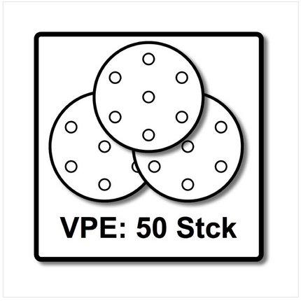 Festool STF D125/8 Schleifscheiben 125 mm Granat P60 GR / 50 Stück ( 497166 ) - Toolbrothers