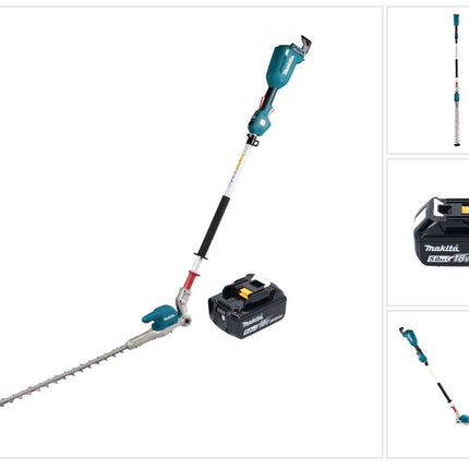 Makita DUN 500 WT Akku Heckenschneider 18 V 50 cm Brushless + 1x Akku 5,0 Ah - ohne Ladegerät