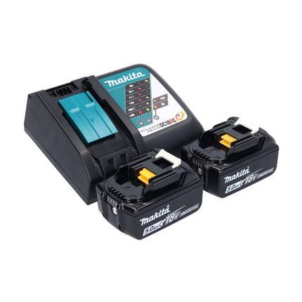 Motosega a batteria Makita DUC 150 RT2 18 V 15 cm brushless + 2x batteria 5,0 Ah + caricabatterie