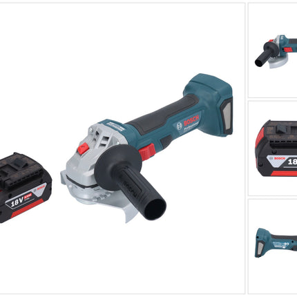 Bosch GWS 18V-7 Smerigliatrice angolare professionale a batteria 18 V 125 mm brushless + 1x batteria ricaricabile 5,0 Ah - senza caricabatterie