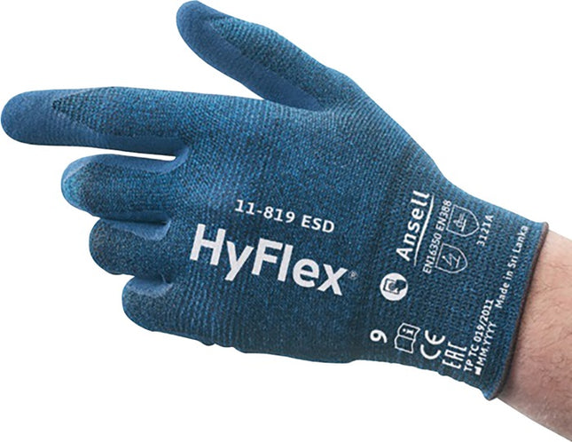 ANSELL guanti HyFlex 11-819 ESD taglia 9 blu ( 4000391221 )