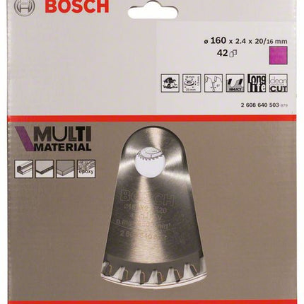BOSCH Kreissägeblatt Außen-Ø 160 mm Zähnezahl 42 HLTCG ( 4000908901 )