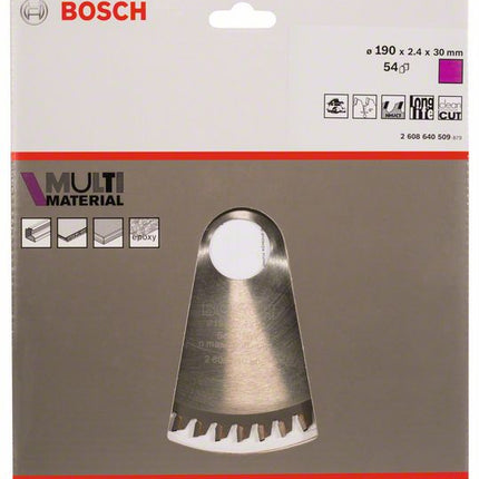 BOSCH Lama circolare Ø esterno 190 mm Numero di denti 54 HLTCG ( 4000908903 )