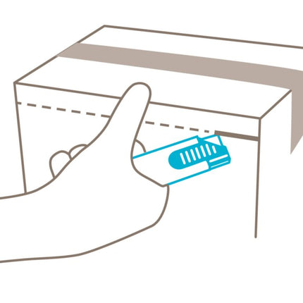 Coltello di sicurezza MARTOR SECUNORM HANDY n. 445 Lunghezza 100 mm Larghezza 7,8 mm Altezza 25,5 mm ( 4000817784 )