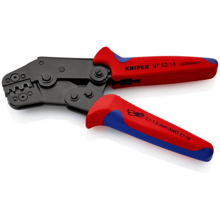 Pinza a crimpare KNIPEX, forma corta, lunghezza 195 mm ( 4000794818 )