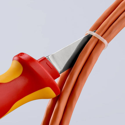 Coltello per cavi KNIPEX lunghezza 190 mm lunghezza lama 50 mm ( 4000817819 )