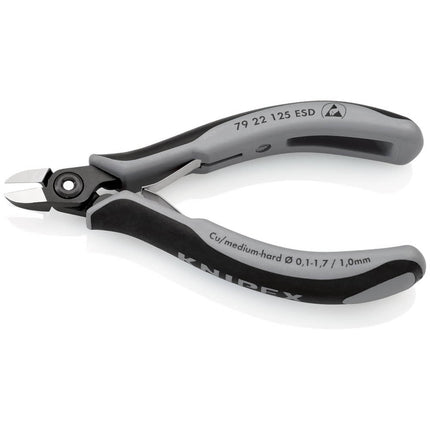 Frese diagonali per elettronica di precisione KNIPEX lunghezza 125 mm forma 2 ( 4000810830 )