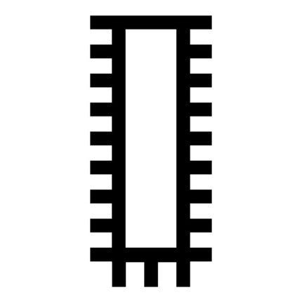 Lima universale PFERD DIN 7261 lunghezza 250 mm sezione 25 x 6 mm ( 4000840387 )