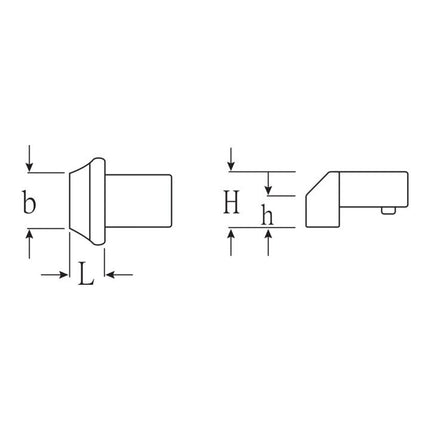 STAHLWILLE utensile di inserimento a saldare 737/40 14 x 18 mm ( 4000826593 )