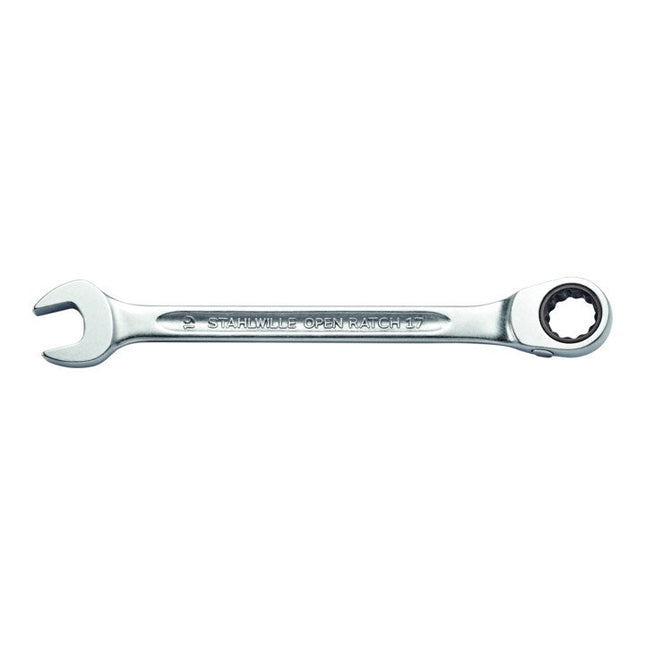 Chiave combinata STAHLWILLE OPEN-RATCH 17 Larghezza 14 mm tra i piani Lunghezza 190 mm ( 4000826069 )