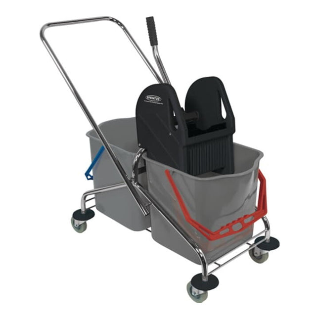 Carrello di pulizia SPRINTUS secchio 2 x 27 l, pressa ( 9000472003 )