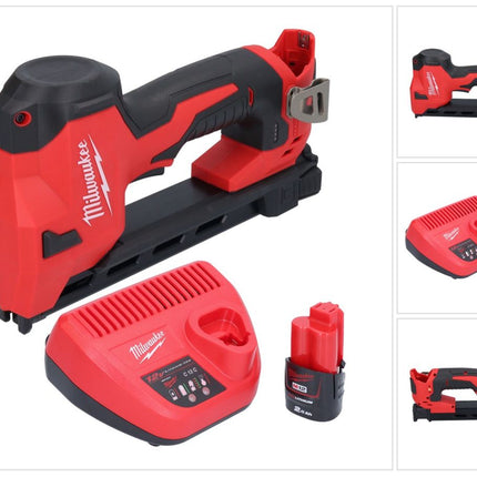 Pinza a batteria Milwaukee M12 BCST-201 12 V 19 x 25,4 mm + 1x batteria ricaricabile 2,0 Ah + caricatore