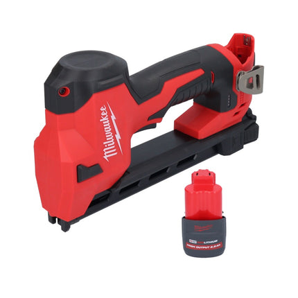 Pinza a batteria Milwaukee M12 BCST-251 12 V 19 x 25,4 mm + 1x batteria ricaricabile 2,5 Ah - senza caricabatterie