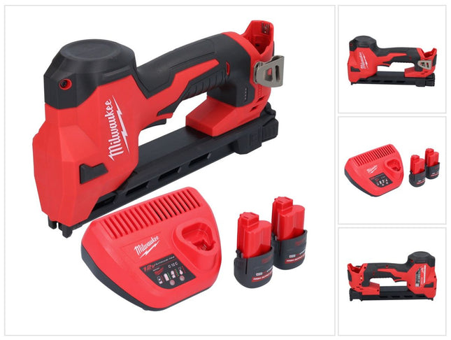 Pinza a batteria Milwaukee M12 BCST-252 12 V 19 x 25,4 mm + 2x batteria ricaricabile 2,5 Ah + caricabatterie