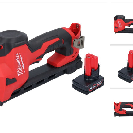 Pinza a batteria Milwaukee M12 BCST-401 12 V 19 x 25,4 mm + 1x batteria ricaricabile 4,0 Ah - senza caricabatterie