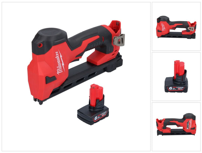 Pinza a batteria Milwaukee M12 BCST-601 12 V 19 x 25,4 mm + 1x batteria ricaricabile 6,0 Ah - senza caricabatterie