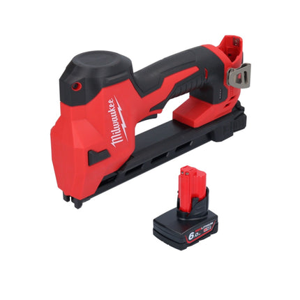 Pinza a batteria Milwaukee M12 BCST-601 12 V 19 x 25,4 mm + 1x batteria ricaricabile 6,0 Ah - senza caricabatterie