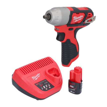Milwaukee M12 BIW38-201 avvitatore a impulsi a batteria 12 V 135 Nm 3/8" + 1x batteria ricaricabile 2,0 Ah + caricatore