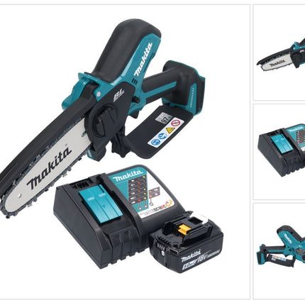Makita DUC 150 RT01 Akku Kettensäge 18 V 15 cm Brushless + 1x Akku 5,0 Ah + Ladegerät