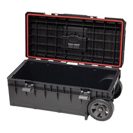 Toolbrothers RHINO XXL Trolley ECO Longer Basic 50 l IP66 Werkzeugkiste mit Laufrädern auf Metallachse und Doppelteleskopgriff