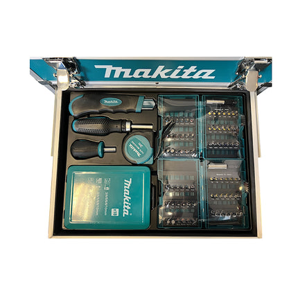 Trapano a percussione a batteria Makita DHP 482 RFX9 18 V 62 Nm + 2x batteria ricaricabile 3,0 Ah + caricabatterie + set di accessori + valigetta